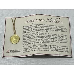 SACAGAWEA Native American Coin Necklace American Indian Relief Council